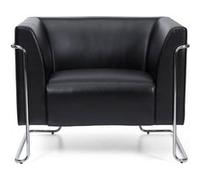HJH Office – Fauteuil rembourré – CURACAO 1 places – Noir