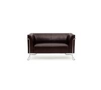 Divan lounge CURACAO similicuir 2 places marron