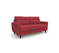 Divani.store Callisto Canapé lit convertible - Rouge