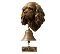 Divers chiens bienvenus drôles animaux vintage décoration | Cloche en forme de tête de chien pour portail, porche, cour, maison de sécurité