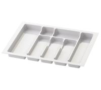Divio Boîte de rangement pour tiroirs, 60 cm - Blanche, avec 7 compartiments