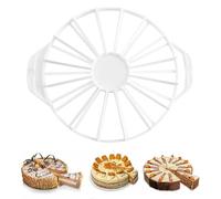 Diviseur de trancheuse à gâteau - 12,8 pouces | Outil de coupe de gâteau en PP à portions égales - Guide de coupe de gâteaux réglable pour 10 à 16 tranches de cuisson, dessert, fête de mariage, cheese