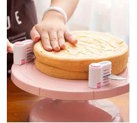 Diviseur Gâteau Réglable - Guide de Coupe pour Gâteau, Pain et Génoise - Trancheuse Précise et Uniforme