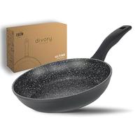 DIVORY Poêle à frire 28cm induction - Grande poêle universelle à revêtement antiadhésif pour tous les types de cuisinières - Poignées sûres, convient au lave-vaisselle (Ultime, 28 cm)