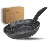 DIVORY Poêle à frire 32cm induction - Grande poêle universelle à revêtement antiadhésif pour tous les types de cuisinières - Poignées sûres, convient au lave-vaisselle (Ultime, 32 cm)