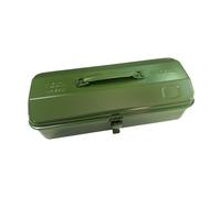 diwedaso Boîte à Outils Pratique, Vide, Organisateur Portable en métal pour Garage Garage extérieur, avec Fermeture à loquet. Organisateur, Vert, 37 x 16 x 12 cm