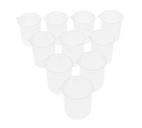 diwedaso Gobelet doseur en plastique transparent gradué, résistant et durable, pour une utilisation à la maison, à l'école, en usine laboratoire.