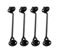 diwedaso Lot de 4 loquets de portail en acier inoxydable avec crochet et œillet pour portails en bois, crochet de cabine, verrou de porte acier inoxydable, 6 pouces