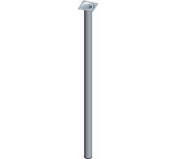 DIY Element System - Pied de meuble rond - Pied en tube d'acier - Idéal comme pied de table pour la conception de meubles individuels - Diamètre : 30 mm - Longueur : 700 mm - Aspect acier inoxydable
