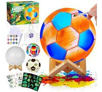 DIY-LAOESE Kit de Peinture Football Veilleuse 3D Lampe, Cadeau d'anniversaire pour Fan de Foot, Loisir Créatif pour Enfant, Garcon Cadeau Fille 3 4 5 6 7 8 9 10 11 12 Ans