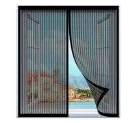Diy Moustiquaire Magnétique Réglable 97 x 40 cm Installation Facile Sans Percer Moustiquaire Magnétique Sans Outil pour Fenêtre Empêche Les Insectes, Noir