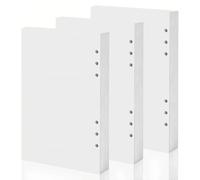DIYCUT 180 Pièces Recharge blanche A5, 145×210mm Feuilles A5, 6 Trous Cahier À Feuilles Mobiles, Adapté Pour Notes De Cours, Carnet De Notes, Dessin, Notes De Travail