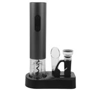 DIYEAH 1 ouvre-bouteille automatique, tire-bouchon électrique avec base | Kit d'extraction de vin rechargeable, coupe-capsule élégant, bec verseur anti-goutte, pompe à air pour la conservation.