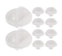 DIYEAH 10 Pièces Bouton de Commutation Minuterie pour Ventilateur de Bureau et Tour, en Abs Blanc, Résistance à L'usure et Réglage Polyvalent, pour Camping et Bureau