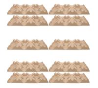 DIYEAH 10 Pièces Plateau à Bouteilles de Vin Recyclable en Pâte Moulée | Insert Moulé Simple Couche, Surface Texturée et Bords Lisses, pour Bouteilles Standard 750ml
