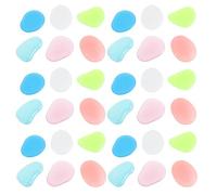 DIYEAH 100 Pièces Galets Phosphorescents Colorés Éclat Lumineux Obscurité pour Décoration Extérieure Couleur Aléatoire pour Aquarium et Jardin