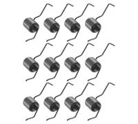 DIYEAH 12 Pièces Pièce de Rechange pour Semoir Agricole à Crochet Argenté en Acier, Ressort Robuste Garantissant une Tension Exceptionnelle pour Outils de Plantation de Maïs en Opérations