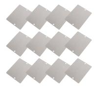 DIYEAH 12 Pièces Plaque de Mica pour Micro-ondes, Feuille de Mica Isolante Ignifuge, Argenté, Légère et Fine, pour Four à Micro-ondes et Toaster