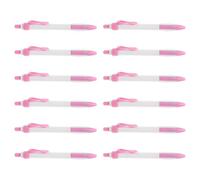 DIYEAH 12 Pièces Stylos à Bille Mignons en Plastique Rose de Ruban, Stylo à Encre Gel Rétractable avec Écriture Fluide pour Événements et Présents de Fête