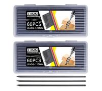 DIYEAH 2 boîtes de recharges de 2,8 mm pour crayons de charpentier, mines | Recharges pour crayons de traçage pour le travail du bois, compatibles avec les porte-mines de charpentier, pour une