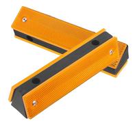 DIYEAH 2 Pièces Balise de Chaussée Rectangulaire en Polycarbonate | Visibilité Accrue, Installation Pratique, Haute Réflectivité, pour Autoroute et Garages, Marqueur Routier