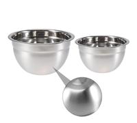 DIYEAH 2 Pièces Bol Mélangeur Alimentaire en Acier Saladier Profond | Épais et Élargi, Usage Restaurant et Conservation, Convient pour Eau de Chien et Sucre
