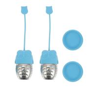 DIYEAH 2 pièces Infuseurs à Thé Silicone Forme Chouette Lot de Filtre à Thé à Maille Fine Infuseur Réutilisable pour Sachets et Vrac Accessoire Pratique pour Tasse