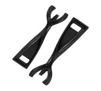 DIYEAH 2 pièces Pince Fer pour Poêle Teppanyaki et Barbecue Clip Multifonction pour Plaques et Bols Chauds Poignée Ergonomique Antidérapante Lot de Pot Holders pour Cuisine et Grillades
