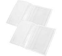 DIYEAH 2 Pièces Pochette Transparente pour Permis de Conduire Pvc, 2 Étuis | Compartiments Multiples, Coutures Soudées, Format Carte Standard, pour Contrôles, Étudiants et Conducteurs