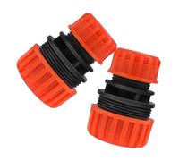 DIYEAH 2 Pièces Raccord de Tuyau D'arrosage 1/2 à 3/4, ABS Solide | Réparation des Fuites, Jonction de Deux Tuyaux, Extension de Longueur, Usage Simple pour Jardin