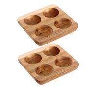 DIYEAH 2 Pièces Support Vintage pour Réfrigérateur ou Comptoir Organisateur de Cuisine Pratique Design Économiseur Espace et Protection des Oeufs
