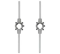 DIYEAH 2 poignées de matrice robustes pour porte-matrices rondes ilière manuelle 38 mm (1,5"), M 12-M 16, pour la réparation de filetages métalliques, poignée robuste,