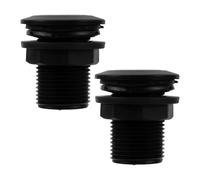 DIYEAH 2 raccords de cloison de 1 pouce, connecteur de réservoir PVC NPT | Traversée filetée pour récupérateurs d'eau de pluie, aquariums, piscines, joint étanche, compatible avec les réservoirs