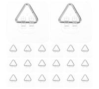 DIYEAH 20 Pièces Porte-assiettes Mural Adhésif Discret pour Plaques | Plastique et Acier Inoxydable, Fixation Invisible sans Dommage, pour Affichage Mural de Plaques Décoratives