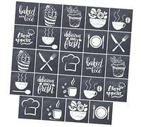 DIYEAH 24pièces Stickers Décoratifs pour Carrelage Autocollant Autocollants Muraux Repositionnables pour Maison Décoration DIY Facile à Installer