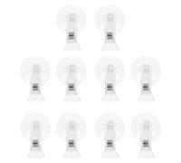 DIYEAH 25 Pièces Clip D'affichage à Ventouse Transparent, Clips Porte-affiches pour Commerce de Détail en Plastique, Ronds, Affichage Clair, Mises à Jour Rapides, pour Rayons