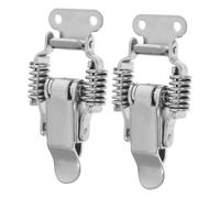 DIYEAH 2paires Loquet à Bascule Acier Inoxydable Verrou à Ressort Pour Boîte à Outils Loquet De Serrure à Compression Pour Caisses Armoires Boîtes