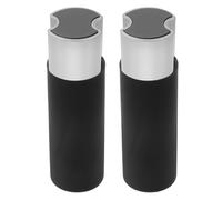 DIYEAH 2pcs Cordons de Rideau Noirs en Métal et Plastique Poids pour Stores Occultants et Volets, Fonctionnement Facile et Fixation Sécurisée des Stores