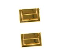 DIYEAH 2pièces Coffret Avec Hasp Métallique Pour Bijoux Fermeture Et Sécurisée Pour Boîtes Design Pratique Et