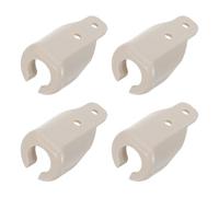 DIYEAH 4 Pièces Base de Fixation pour Store Enrouleur Extérieur Beige en Plastique, Installation Facile et Performance Solide, pour Balcon et Intérieur