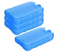 DIYEAH 4 Pièces Bloc Réfrigérant pour Glacières Bleu en PE Design Unique, Pack de Glace Réutilisable Facile à Transporter pour Camping et Usage Domestique