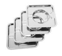 DIYEAH 4 Pièces Couvercle de poêle lèchefrite couvercles de table de cuisson pour brûleurs à couvertures de cuisinière à doublure de poêle gril lèchefrite Acier inoxydable