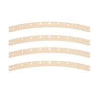 DIYEAH 4 Pièces Support de Hamac en Bois Beige à 9 Trous, Courbé, | Détachable, Installation Simple, Soutien Stable, pour Hamacs en Tissu Corde, Jardin et Porche