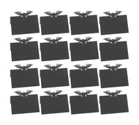 DIYEAH 50 Pièces Cartes de Placement, Marque-place Chauve-souris Noir en | Décoration Chic pour Mariage et Banquets, Cartes Vierges à Écrire, Lot Simple pour Invités