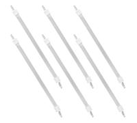 DIYEAH 6 Pièces Tube Chauffant à Quartz pour Chauffage Infrarouge, 27 CM | Remplacement pour Intérieur, Chauffe Rapide et Uniforme, Blanc, Quartz et Céramique, Installation Facile