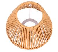 DIYEAH Abat-Jour Tissé Main Forme Cône Suspension Plafonnier Lampe De Table Salon Chambre Bureau Hôtel Compatible Polyvalente 6.10X4.33X3.35In
