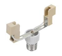 DIYEAH Adaptateur de Douille en Céramique E27 vers R7s Conversion Support Blanc Dimensions 13,5x10x3,5cm pour Ampoule Halogène pour Maison et Ateliers