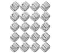 DIYEAH Adaptateur pour culot à vis E40-E27, 20 pièces en métal argenté, sécurité renforcée pour matériel de lampe domestique