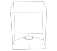 DIYEAH Armature Carrée Fer pour Abat-jour Tressé Support de Lampe Suspendue pour Bricolage Cadre Robuste pour Lampe de Bureau et Suspension Hauteur Adaptable
