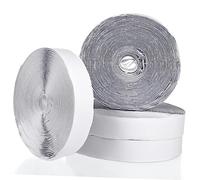 DIYEAH Bandes Auto-agrippantes Adhésives Double Face 2 Cm x 8 M, Lot De 2 Rouleaux Blancs, Rubans De Fixation En Nylon Pour Bricolage, Artisanat Et Couture Polyvalents, Pour Usage Maison Et Atelier